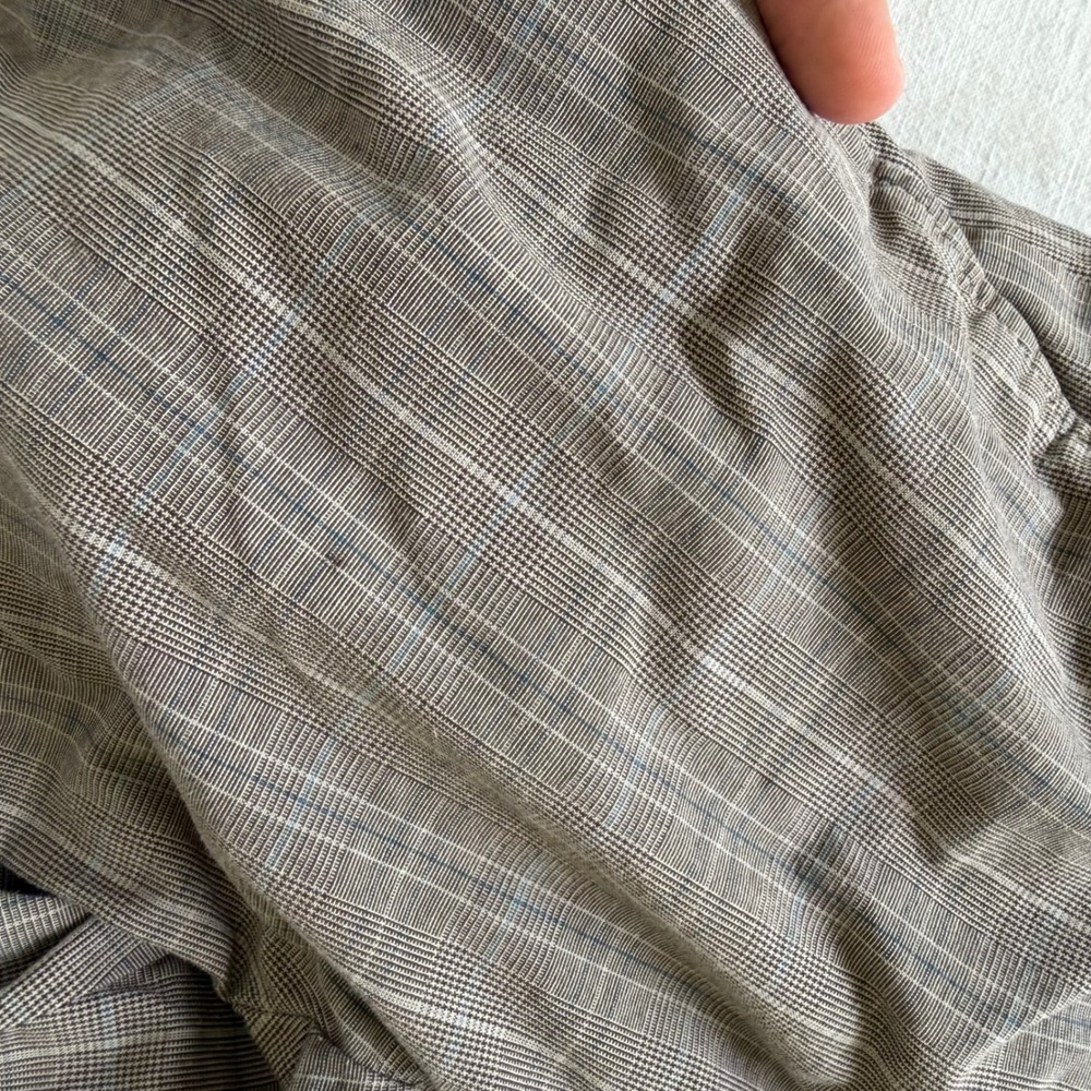 Bundle Lot 2 Banana Republic 32x32 Brown Plaid Cotton Chino Trousers Pants - Picture 12 of 16